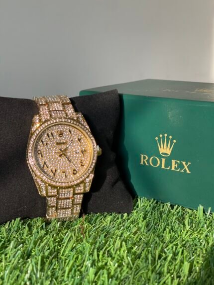 Rolex Iced Stone Watch