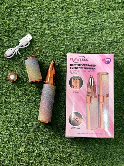 2 in 1 eyebrow trimmer & shaver for ladies